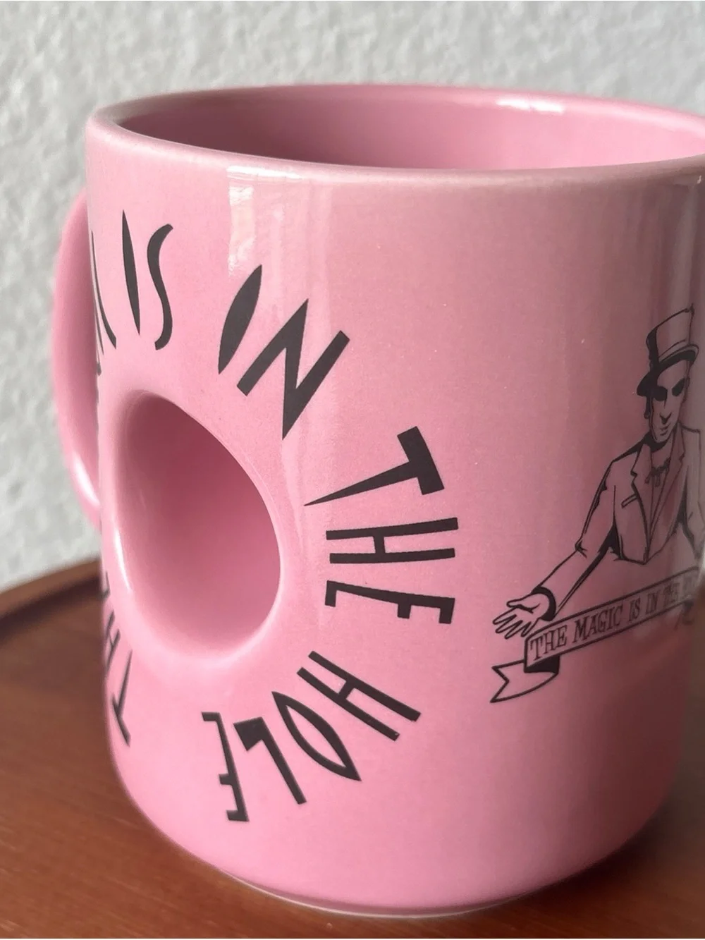 Voodoo Doughnut Pink Donut Hole Ceramic Coffee Mug